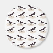 Magpiemuster - Magnet (Vorne)