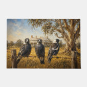 Magpies in the outback fußmatte (Vorderseite)