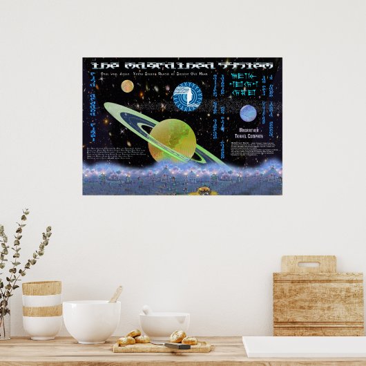 Magrathea Interplanetary Travel Company Poster (Küche)