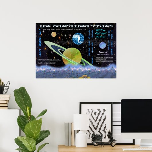 Magrathea Interplanetary Travel Company Poster (Heimbüro)