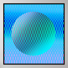 Magrathea Op-Art Poster