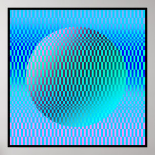 Magrathea Op-Art Poster