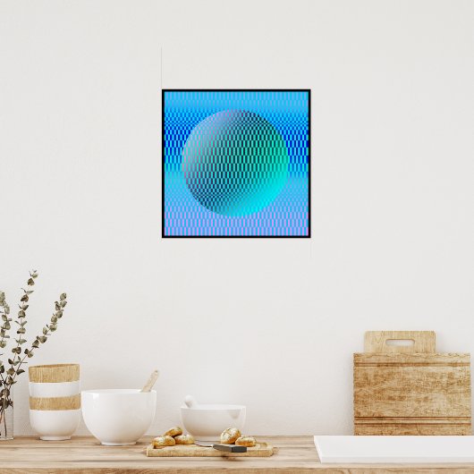 Magrathea Op-Art Poster (Küche)