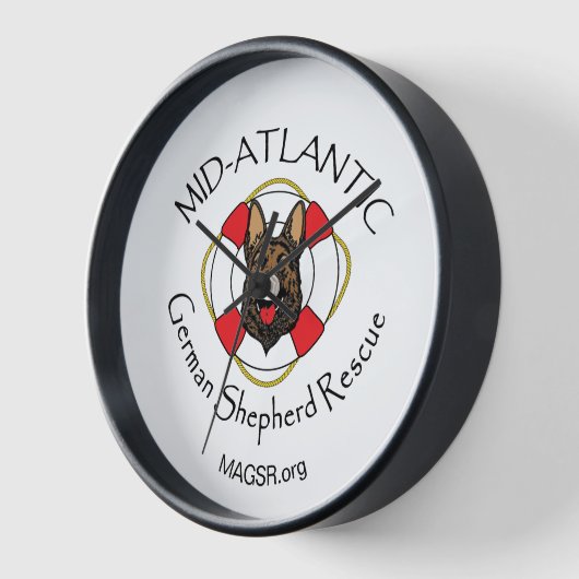 MAGSR-Logo-Wanduhr Uhr (Winkel)