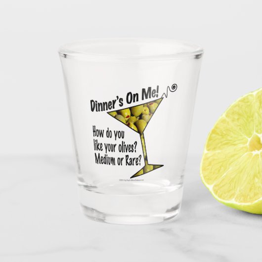 Magst du dein Lebensmittel oder deine Seltenheit? Schnapsglas (Vorderseite)