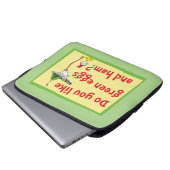 Magst du grüne Eier mit Schinken? Laptopschutzhülle (Vorne Knopf)
