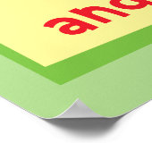 Magst du grüne Eier mit Schinken? Poster (Ecke)
