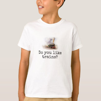 "Magst du Züge?" Kid's T - Shirt