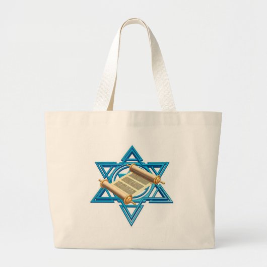 Maguen David Torah Jumbo Stoffbeutel (Vorne)