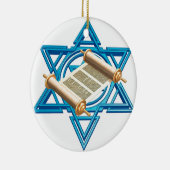 Maguen David Torah Keramik Ornament (Rechts)