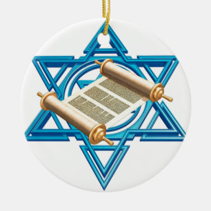 Maguen David Torah Keramik Ornament