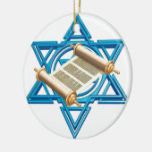 Maguen David Torah Keramik Ornament (Links)