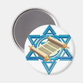 Maguen David Torah Magnet (Vorderseite/Rückseite)