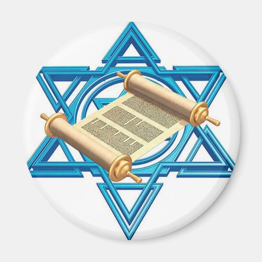 Maguen David Torah Magnet (Vorne)