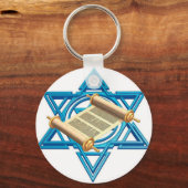 Maguen David Torah Schlüsselanhänger (Vorderseite)