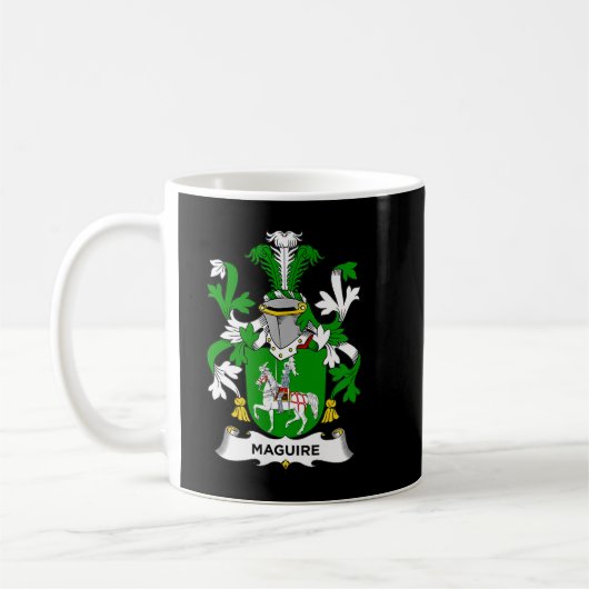 Maguire Coat of Arms Familienwappen Kaffeetasse (Links)