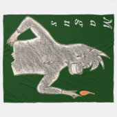 Magus (mit Namen) Fleecedecke (Vorderseite (Horizontal))