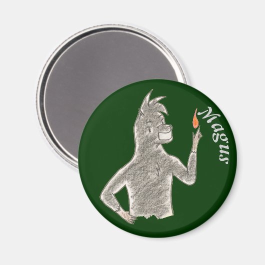Magus (mit Namen) Magnet (Vorderseite/Rückseite)