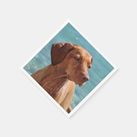 Magyar Vizsla Dog Serviette (Ecke)