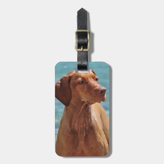 Magyar Vizsla Hund Gepäckanhänger (Vorderseite vertikal)