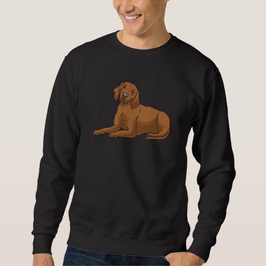 Magyar Vizsla Hund mit gestopften Tieren und Herze Sweatshirt (Vorderseite)