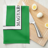 Magyarorszag Geschirrtuch (Viertel Falte)