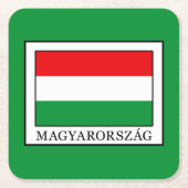 Magyarorszag Rechteckiger Pappuntersetzer (Vorderseite)