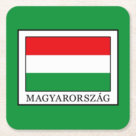 Magyarorszag Rechteckiger Pappuntersetzer (Vorderseite)