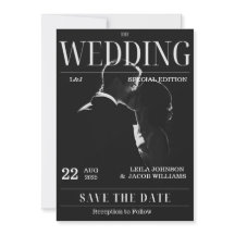 Magzine Unique Fun Foto Save the Date Hochzeit