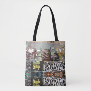 Mah Coza ,Graffiti Spanien , All-Over-Print-Traget Tasche