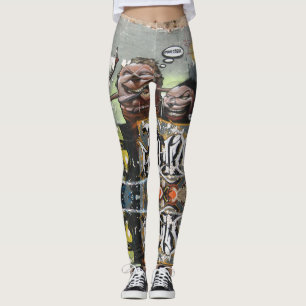 Mah coza, Graffiti, Spanien Zollrechtliche Legging Leggings