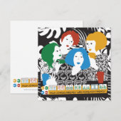 Mah Jong Friends Flat Card Feiertagskarte (Vorne/Hinten)