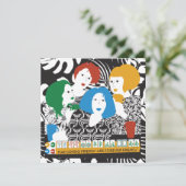 Mah Jong Friends Flat Card Feiertagskarte (Stehend Vorderseite)