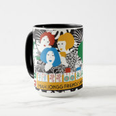 Mah Jong Friends Tasse (Vorderseite Links)