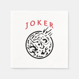 Mah Jong Joker Napkin Serviette