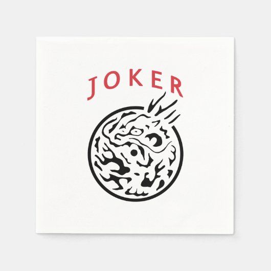 Mah Jong Joker Napkin Serviette (Vorderseite)