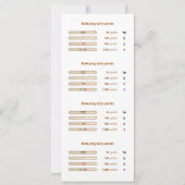 Mah-Jong-Karte mit Zählpunkten - 3 Einladung (Rückseite)