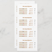 Mah-Jong-Karte mit Zählpunkten - 3 Einladung (Vorne/Hinten)