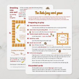 Mah-Jong-Kartenspiel - Unterschiede Einladung