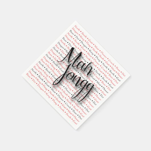 Mah Jong Napkins Serviette (Ecke)