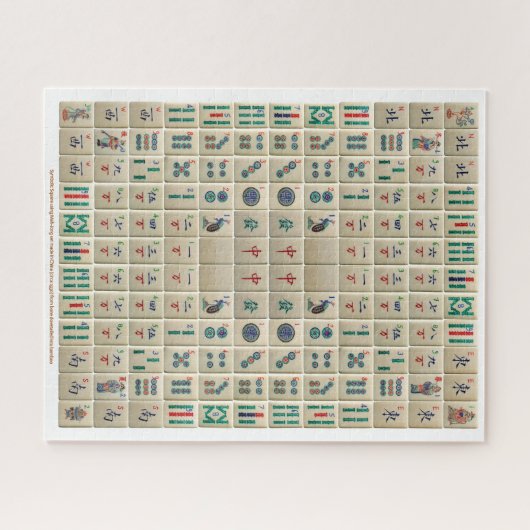 Mah-Jong Symbolic Square Puzzle (Horizontal)