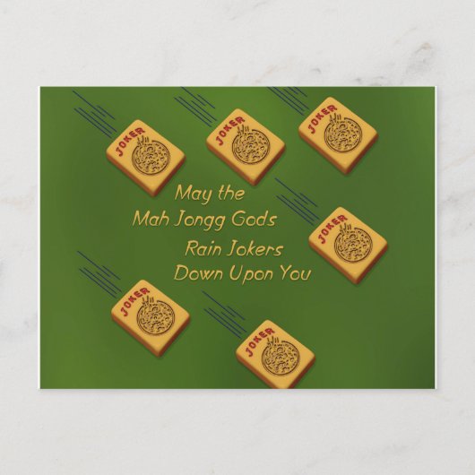 Mah Jong Wish Postkarte (Vorderseite)