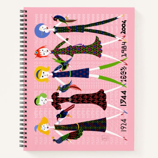 Mah Jongg 100 Jahre Notebook Notizblock (Vorderseite)