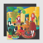 Mah Jongg Adobe Flat Magnet (Vorne/Hinten)