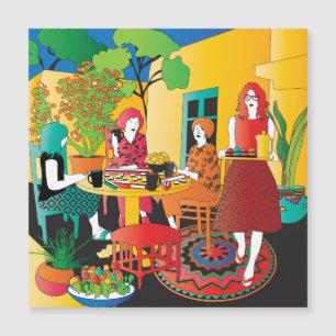 Mah Jongg Adobe Flat Magnet