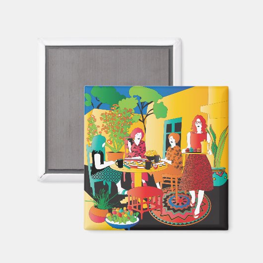 Mah Jongg Adobe Magnet (Vorderseite/Rückseite)