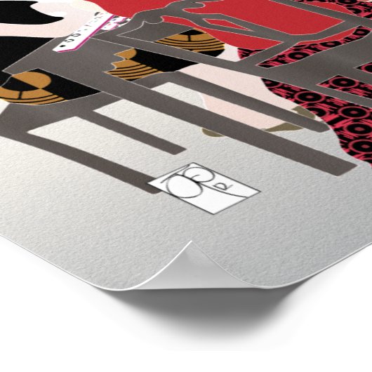 Mah Jongg Alfresco Poster (Ecke)