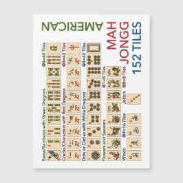 Mah Jongg American Tiles Magnetkarte