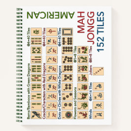 Mah Jongg American Tiles Notizblock