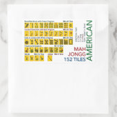 Mah Jongg American Tiles Stickers (Tasche)